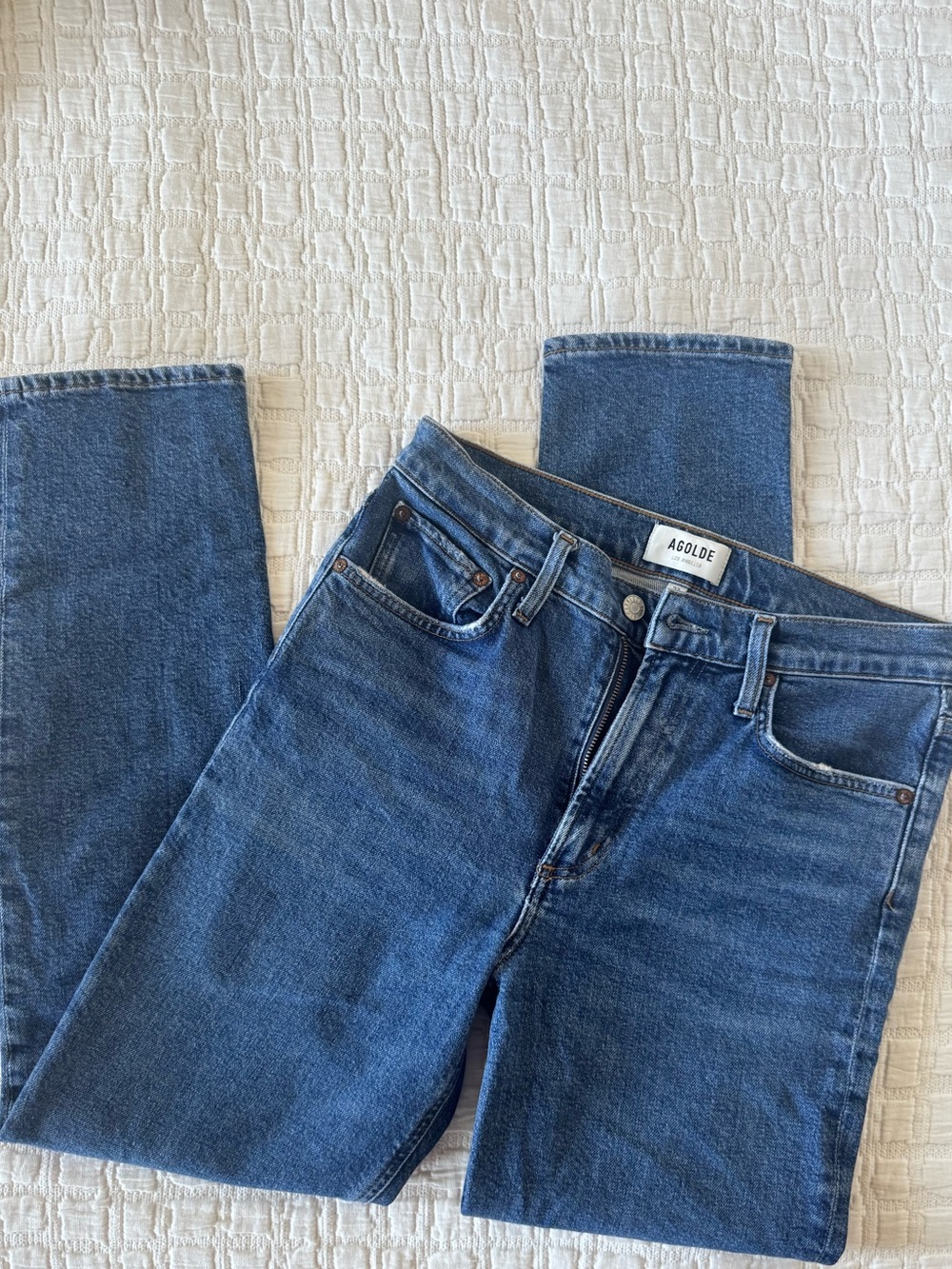 Agolde Merrell Mid Rise Straight Jean - Picture 4 of 7